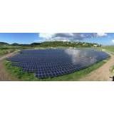 Gerador de energia solar na Vila do Encontro