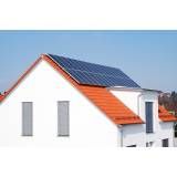 Instalação energia solar telhado inclinado em Diadema